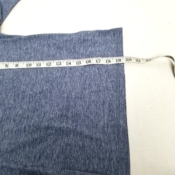 Abercrombie Kids Moose Logo Long Sleeve Tee 7/8 Blue Heather Casual Preppy - Picture 10 of 10